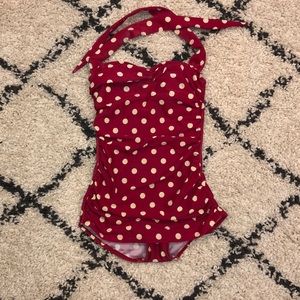 ModCloth Retro polkadot one piece